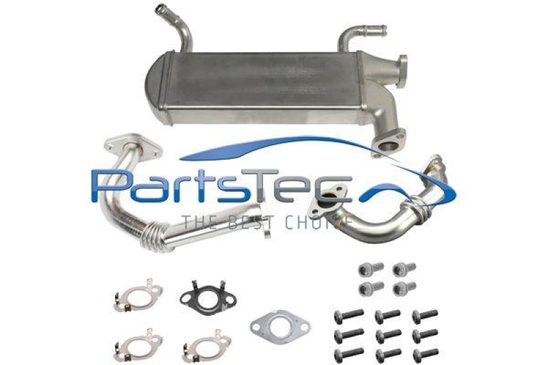 Bild von PartsTec PTA510-3010 AGR Kühler Abgaskühler, Abgasrückführungskühler, Kühler Abgasrückführung mit Dichtungen, mit Rohrleitungen mit Schrauben