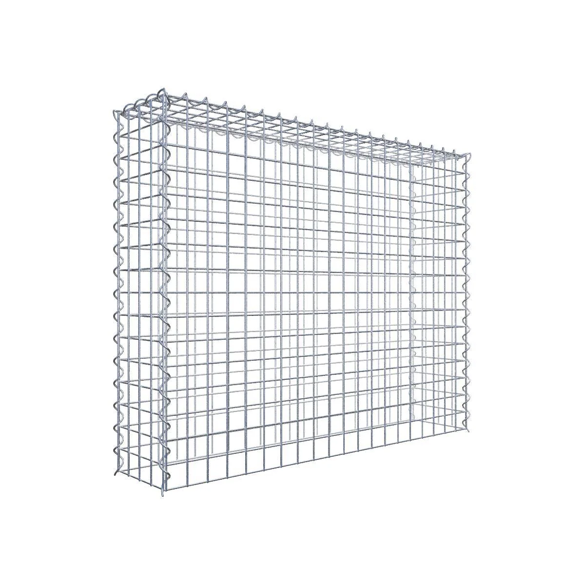 Bild von GABIONA - Gabione 100 x 80 x 20 cm - Gabionenkorb mit Maschenweite 5x5 cm - Anbau-Korb Typ 3 (ohne Bodengitter)