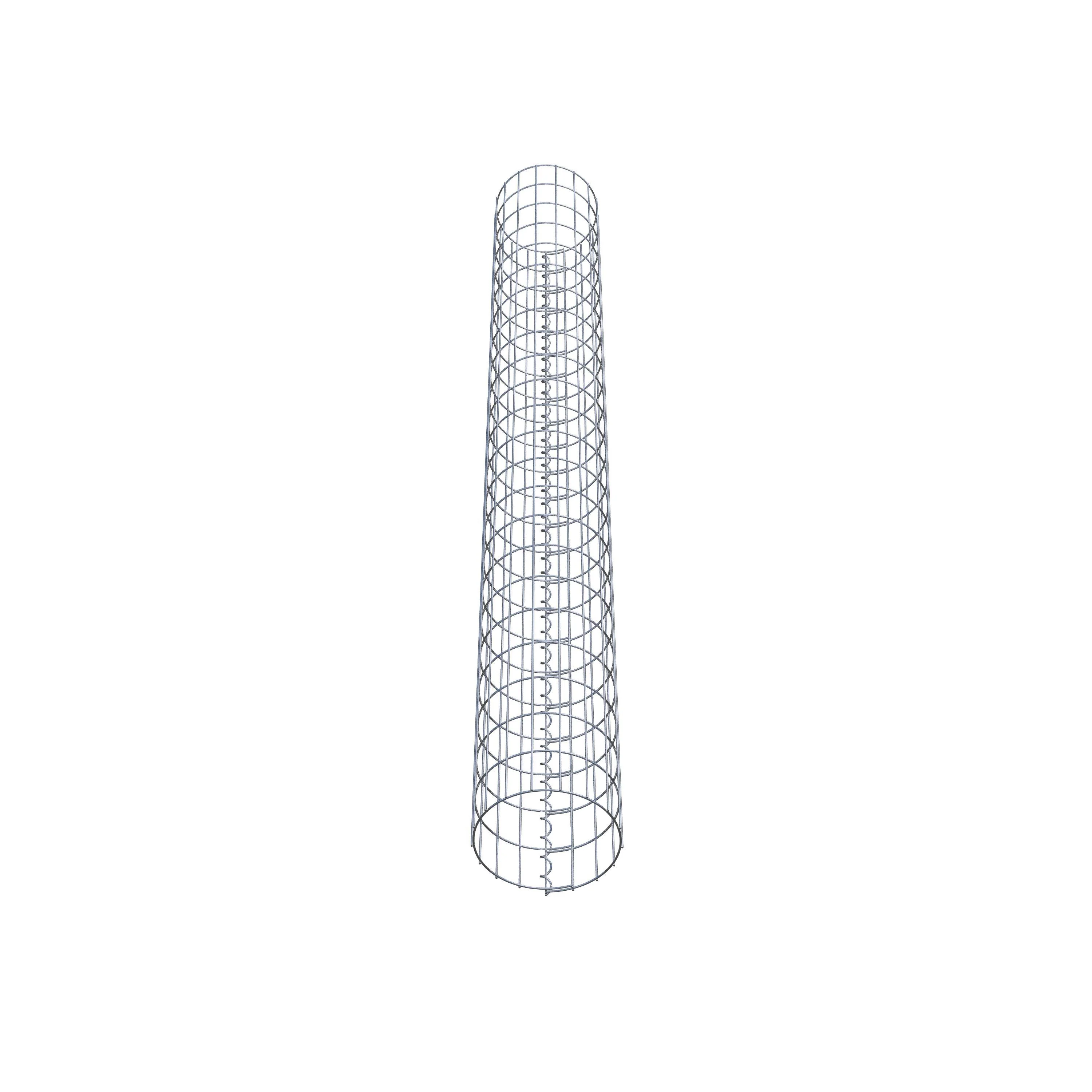 Bild von Gabiona Gabionensäule, silbergrau, Maschenweite 5 cm x 10 cm - silberfarben