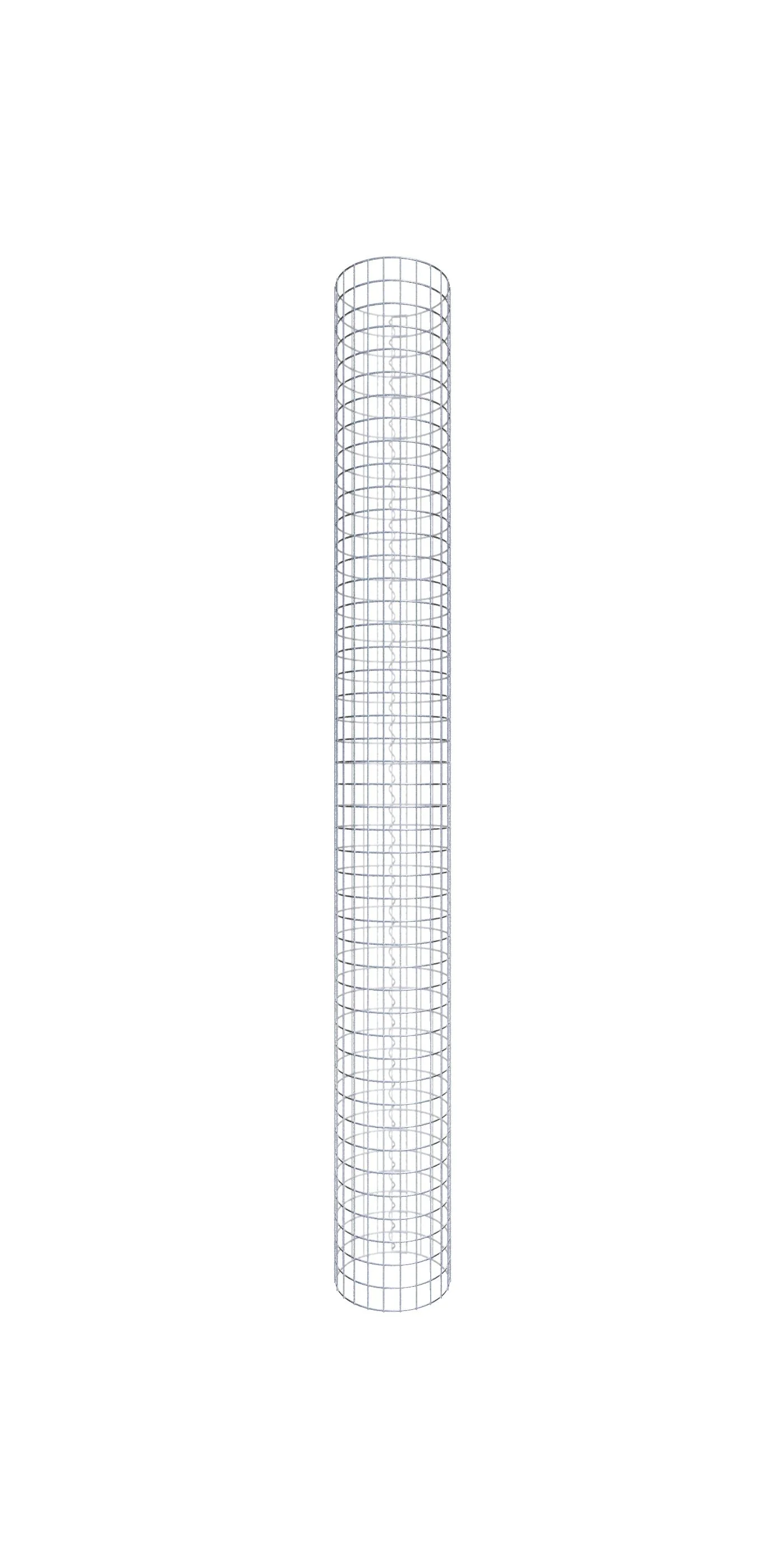 Bild von Gabiona Steinsäule Gabionensäule rund 37 cm Durchmesser, 230 cm Höhe, Maschenweite 5
