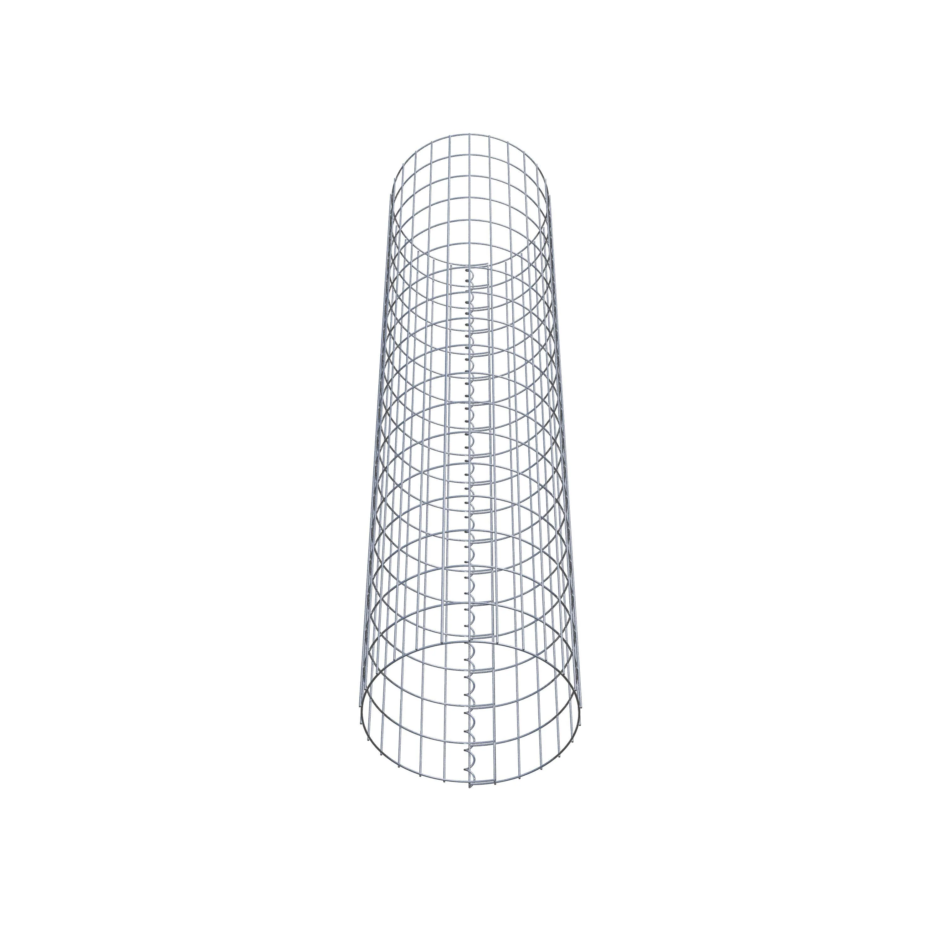 Bild von Gabiona Gabionensäule, silbergrau, Maschenweite 5 cm x 10 cm - silberfarben