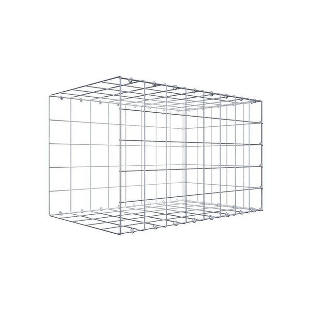 Bild von Gabiona Anbaugabione Typ 2 80 cm x 50 cm x 50 cm (L x H x T), Maschenweite 10 cm x 10 cm, C-Ring