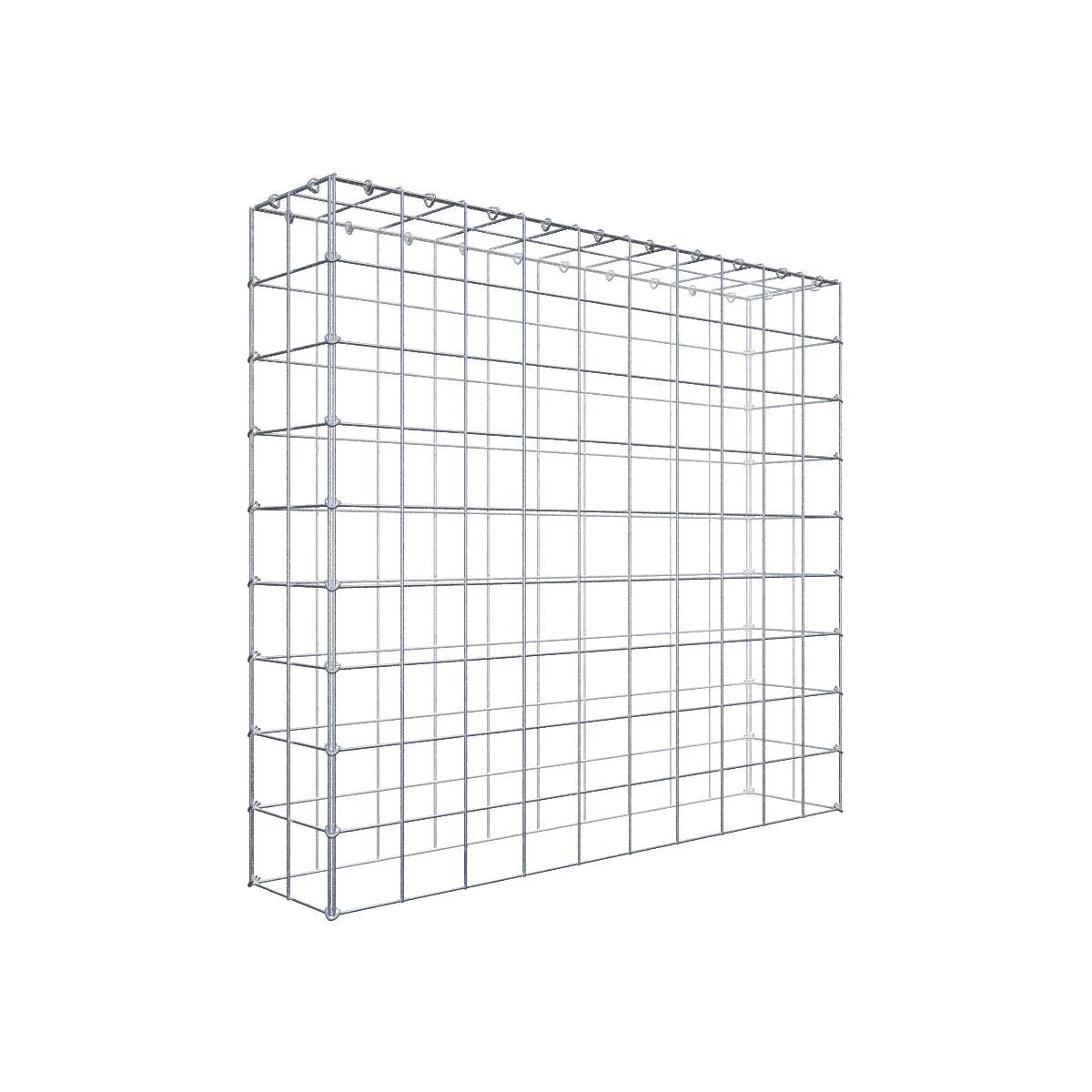 Bild von Gabiona Anbaugabione Typ 3 100 cm x 90 cm x 20 cm (L x H x T), Maschenweite 10 cm x 10 cm, C-Ring