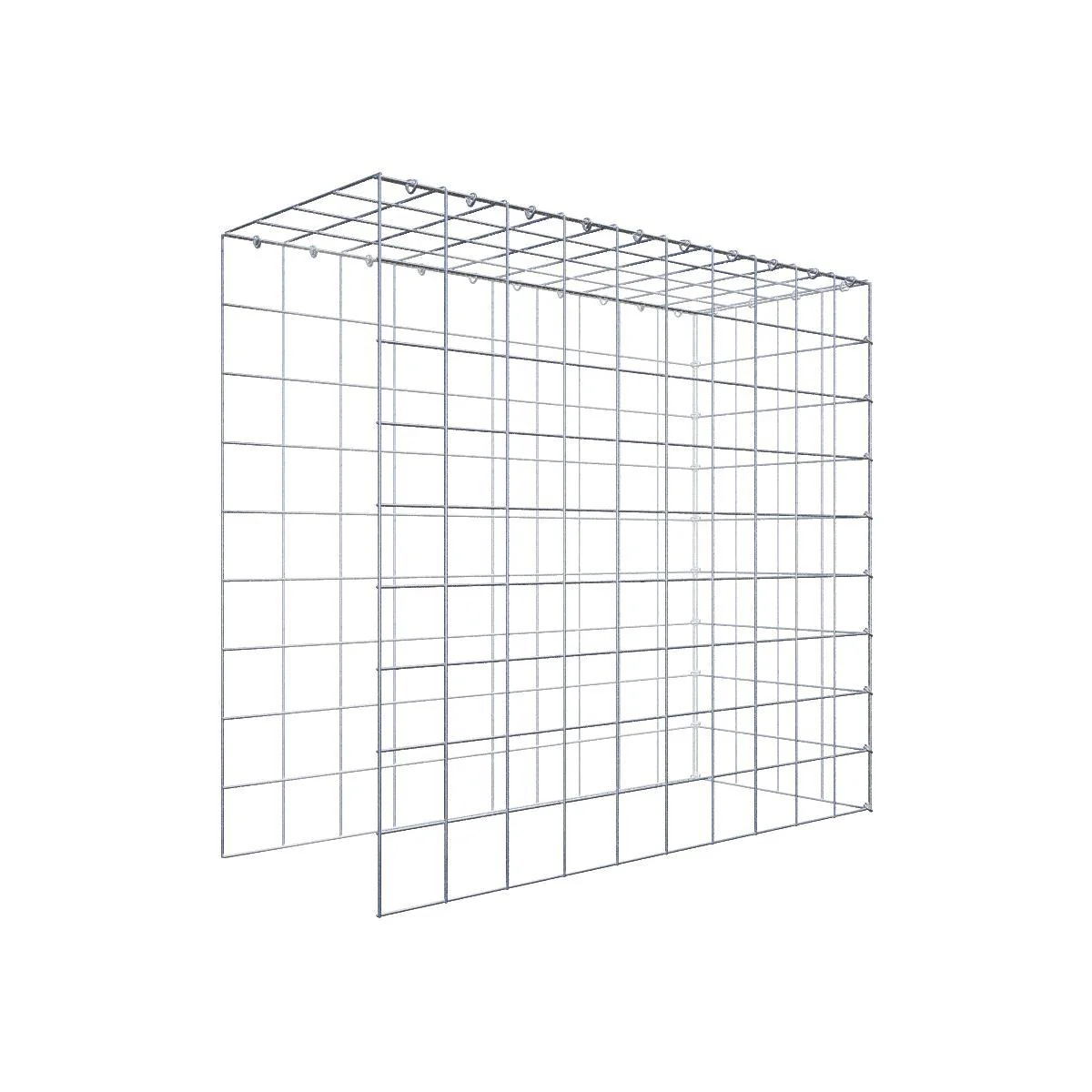 Bild von Anbaugabione Typ 4 100 cm x 90 cm x 40 cm (L x H x T), Maschenweite 10 cm x 10 cm, C-Ring