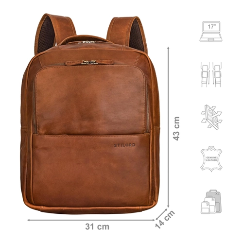 Bild von STILORD Notebookrucksack "Thomas" - Eleganz trifft Funktionalität