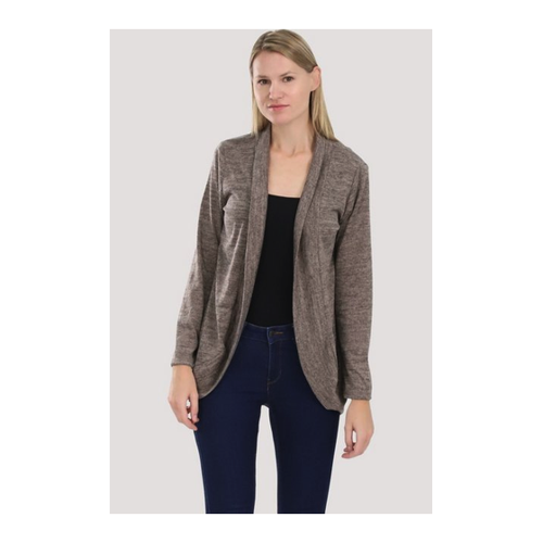 Bild von malito more than fashion Cardigan 5021 – Elegante Strickjacke in Melange-Optik