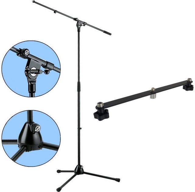 Bild von König & Meyer Mikrofonständer K&M 210-2 Mikrofonständer mit Stereo-Schiene, mit Stereoschiene