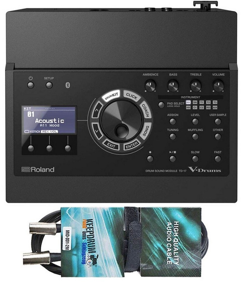 Bild von Roland TD-17 E-Drum Sound Modul mit MIDI Kabel (E-Drum), Schlagzeug