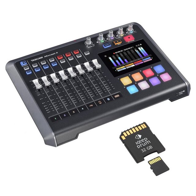 Bild von Tascam Tascam Mixcast 4 Podcast-Station mit Speicherkarte Digitales Aufnahmegerät