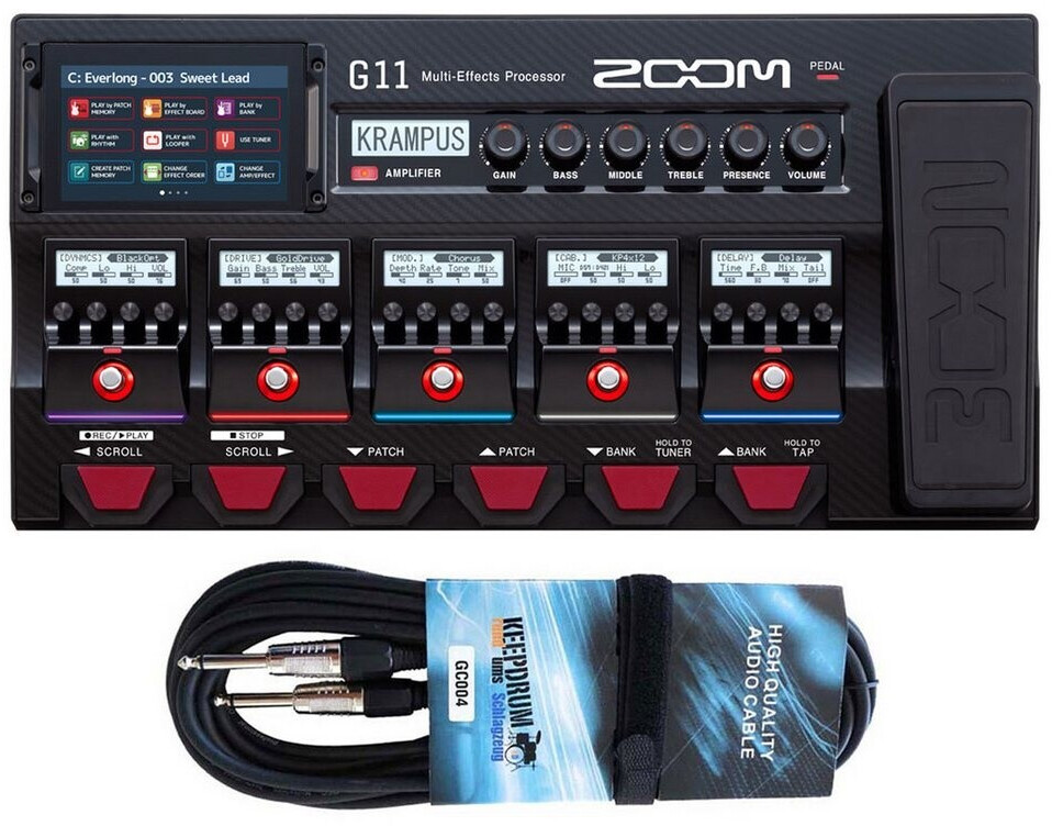 Bild von Zoom Audio E-Gitarre Zoom G11 Multi-Effektgerät mit Kopfhörer, Multi-Effektgerät, mit Kopfhörer