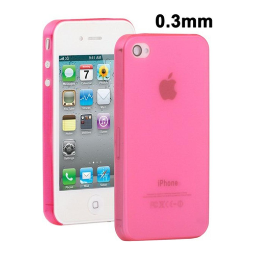 Bild von König Design Schutzhülle Hard Case für iPhone 4 & 4S in Pink Transparent
