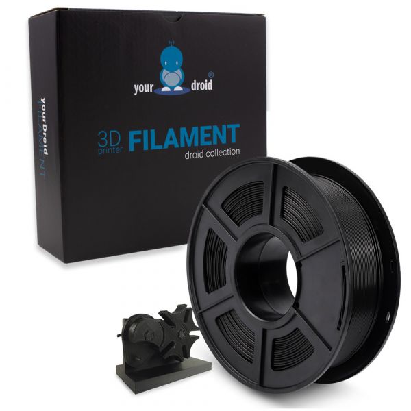 Bild von yourDroid PLA Filament Schwarz 1.75mm 1kg