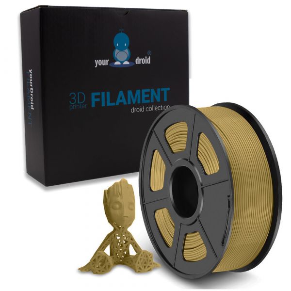 Bild von yourDroid PLA PLUS Filament Gelb-Gold 1.75mm 1kg