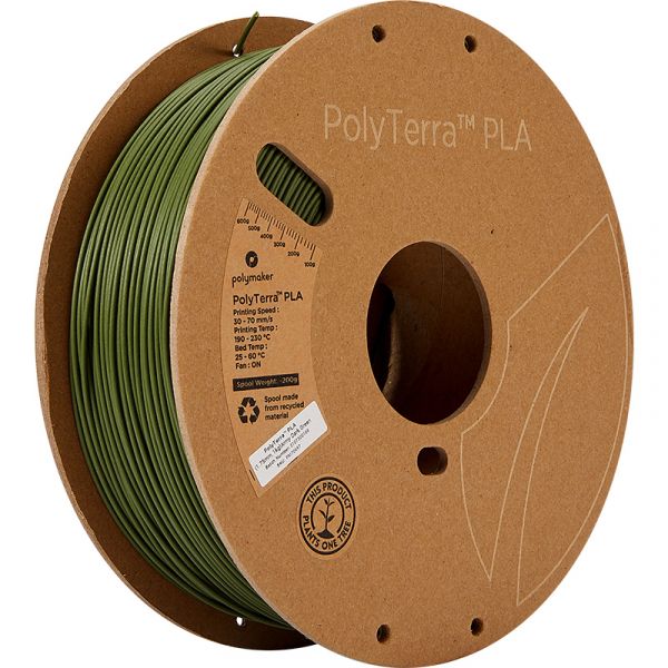 Bild von Polymaker PolyTerra PLA Filament Army Dark Green 1.75mm 1kg