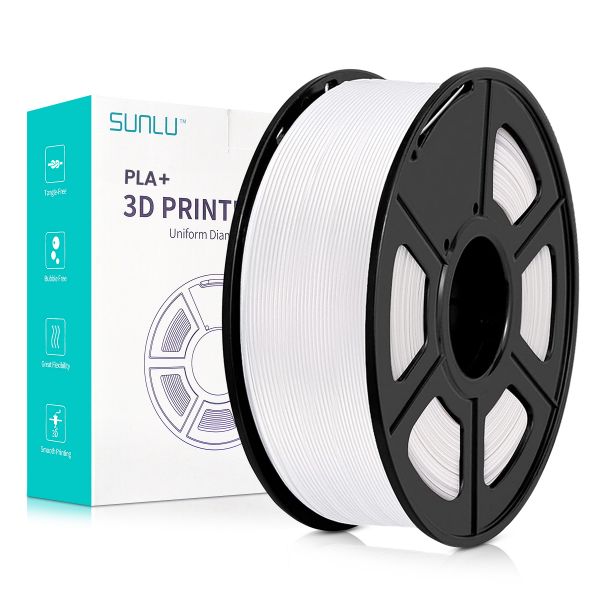 Bild von Sunlu PLA+ Filament White 1.75mm 1kg