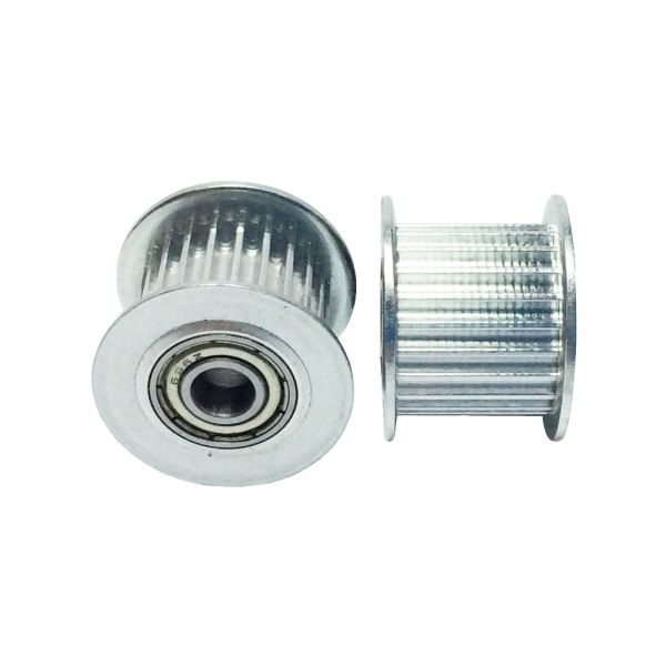 Bild von GT2 Riemenscheibe 20 Zähne 5mm Bohrung mit Kugellager für 10mm Zahn...