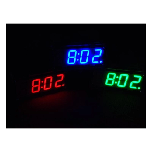 Bild von Bausatz Elektronische Uhr mit 4 Bit Display Blau