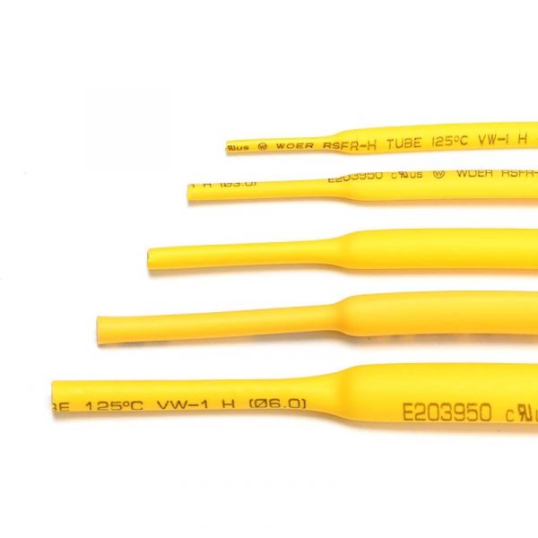 Bild von 1m Schrumpfschlauch Gelb Φ3mm 2:1 Meterware