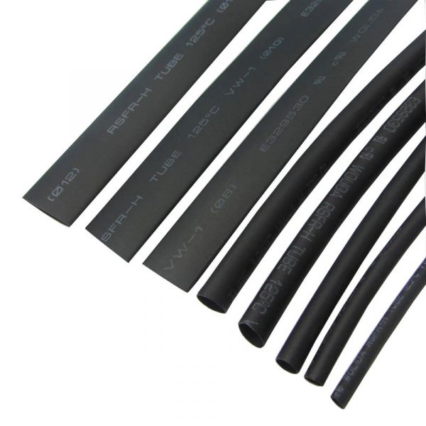 Bild von 1m Schrumpfschlauch 2:1  Schwarz Φ28mm Meterware