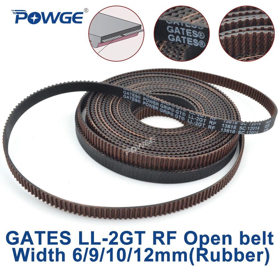 Bild von 1 Meter GT2 Zahnriemen Gates LL2GT RF 12mm