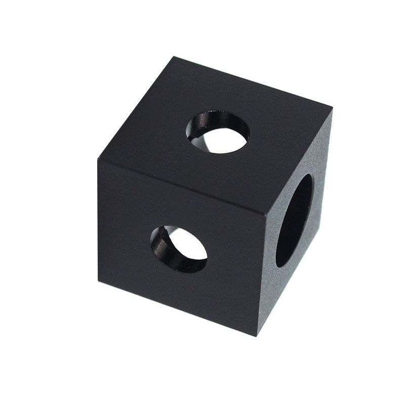 Bild von Eckverbinder 3-wege für 2020 V-Slot Aluminiumprofile, schwarz