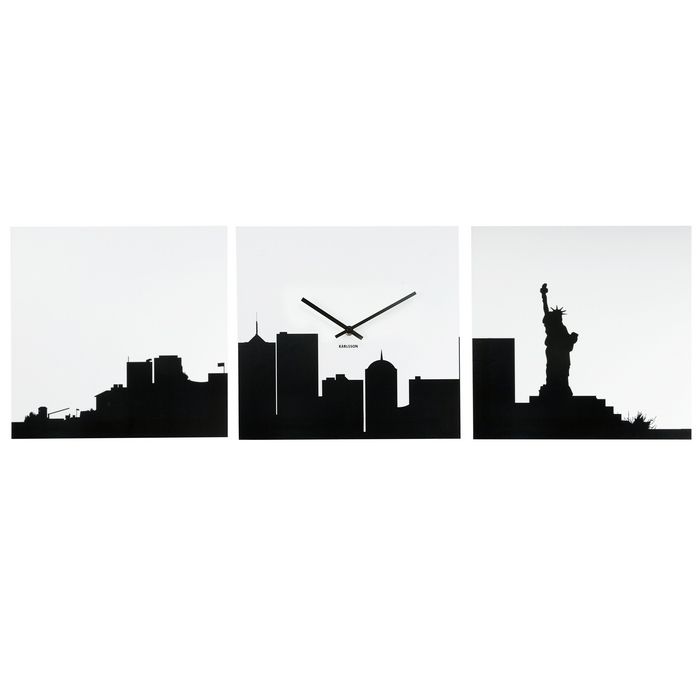 Bild von Wanduhr NEW YORK SKYLINE 105cm L?nge