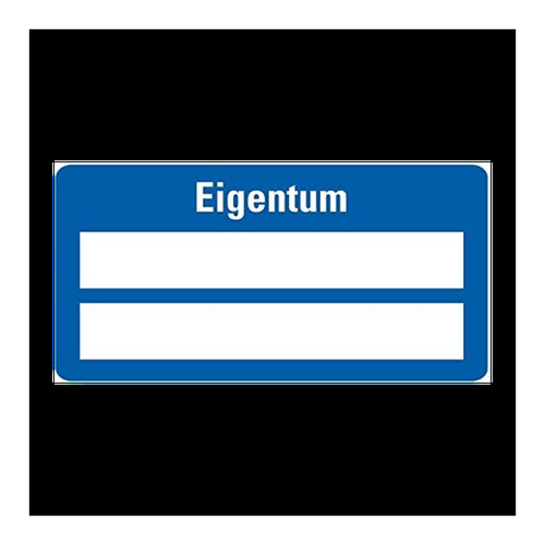 Bild von LEMAX® Inventaretikett Eigentum, blau, selbstklebend