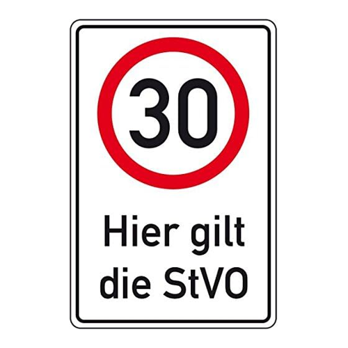 Bild von Dreifke Verkehrsschild Schild 30km/h - Hier gilt die StVO
