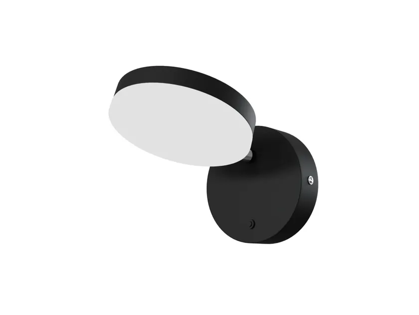 Bild von MAYTONI DECORATIVE LIGHTING Moderne LED Wandleuchte, Rund, Dimmbar, Schwarz, verstellbarer Strahler 350 Grad, 1-flammig, Nordisch Design, LED inklusiv, 3000K, 448LM, 8W