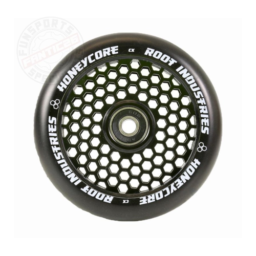 Bild von ROOT INDUSTRIES Honeycore Wheels 120mm in Schwarz - Der ideale Begleiter für Stunt-Scooter