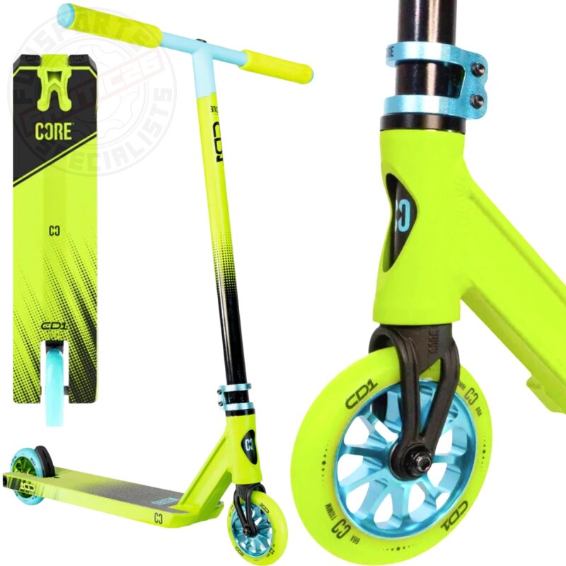 Bild von Core Action Sports Stuntscooter CORE CD1 Stunt Scooter Park 78cm Lime/Blau