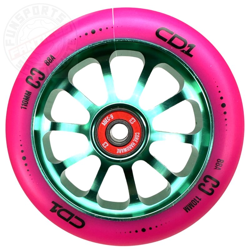 Bild von Core Action Sports Stuntscooter Core CD1 Stunt-Scooter Rolle 110mm Petrol/Pu Pink