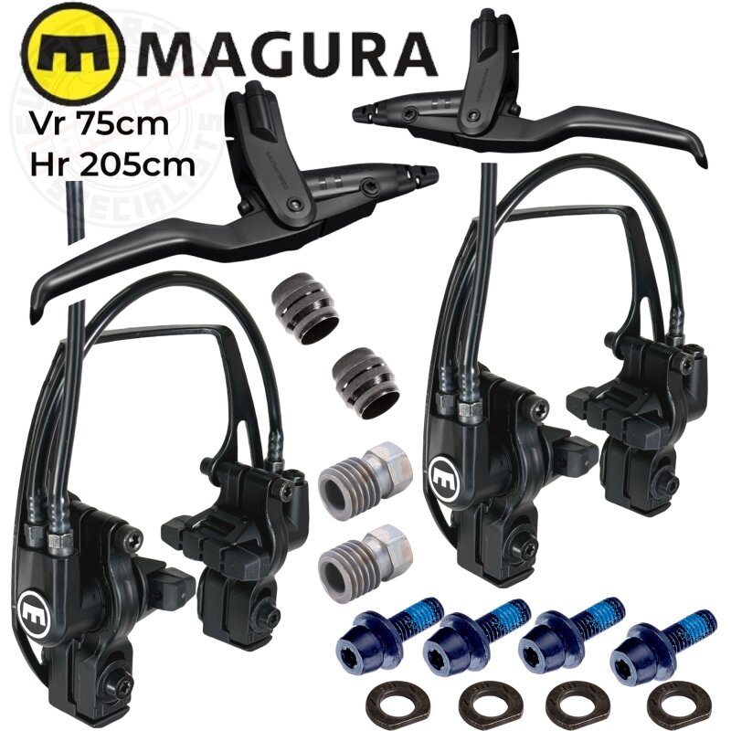 Bild von Magura Scheibenbremse Magura HS11 Fahrrad Hydraulische Felgenbremse Evo2 Vr+Hr Komplett Set
