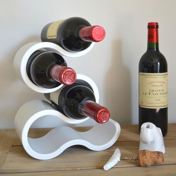 Bild von Weinregal BOA aus Kunststoff, weiß