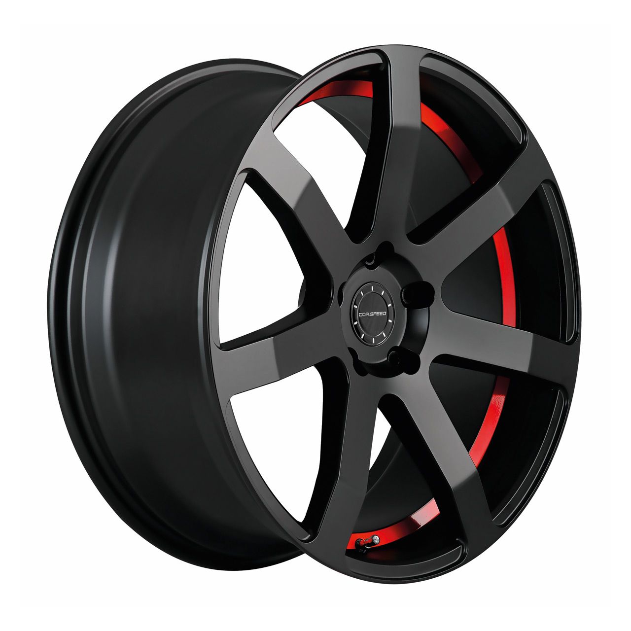Bild von CORSPEED CHALLENGE Mattblack Puresports / undercut Color Trim rot 9.0Jx20 5x112 ET40