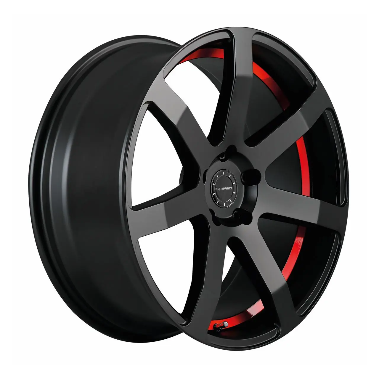 Bild von CORSPEED CHALLENGE Mattblack Puresports / undercut Color Trim rot 10.0Jx20 5x112 ET30