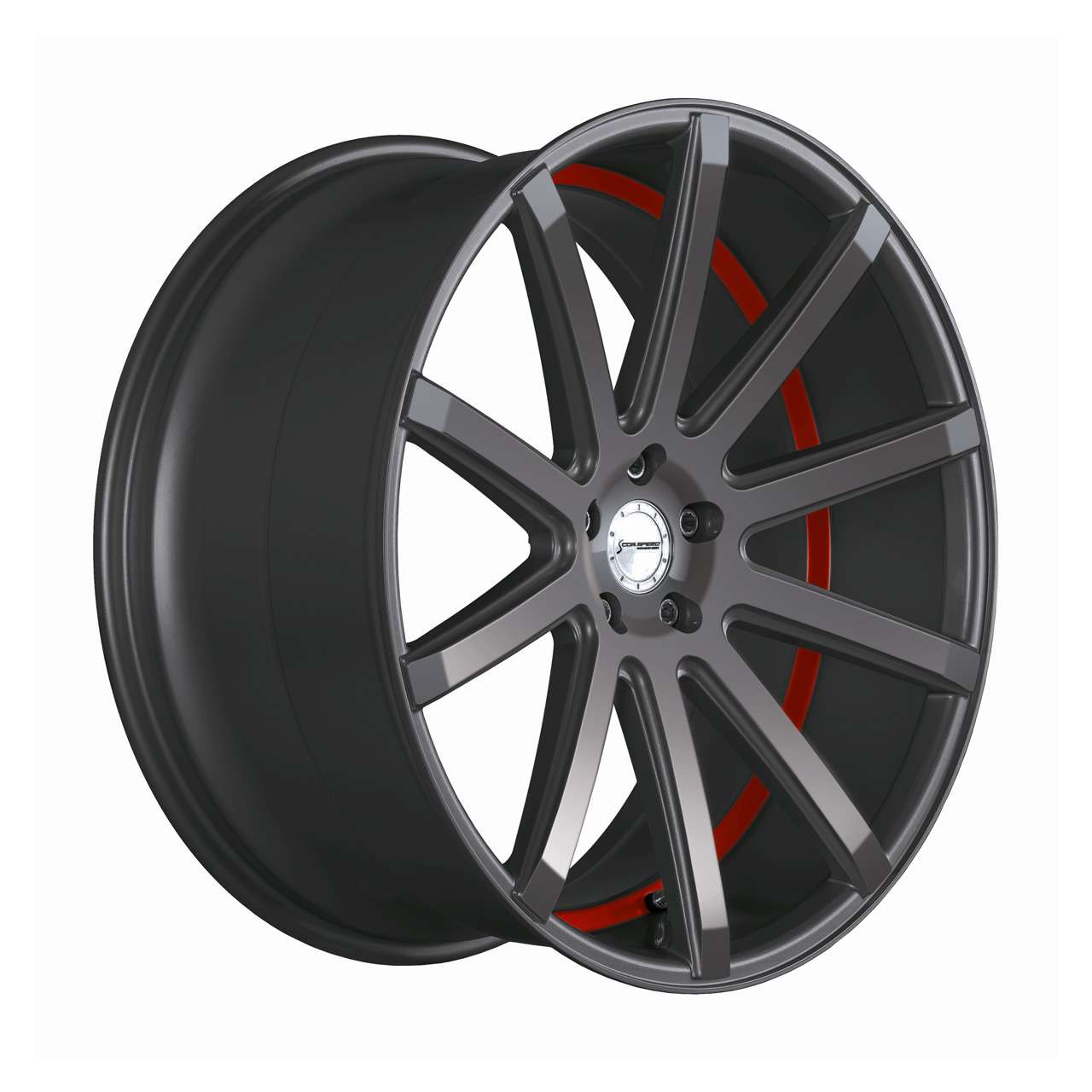 Bild von CORSPEED DEVILLE Gunmetal/ undercut Color Trim rot 9.0Jx20 5x112 ET25