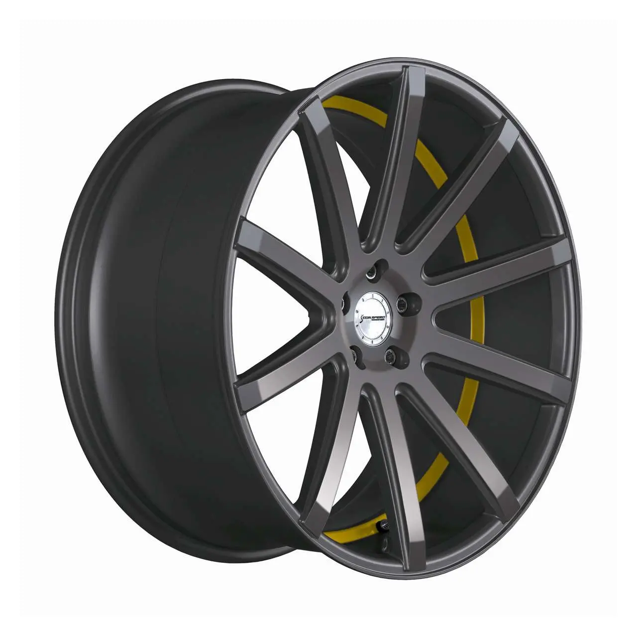 Bild von CORSPEED DEVILLE Gunmetal/ undercut Color Trim gelb 9.0Jx20 5x120 ET27