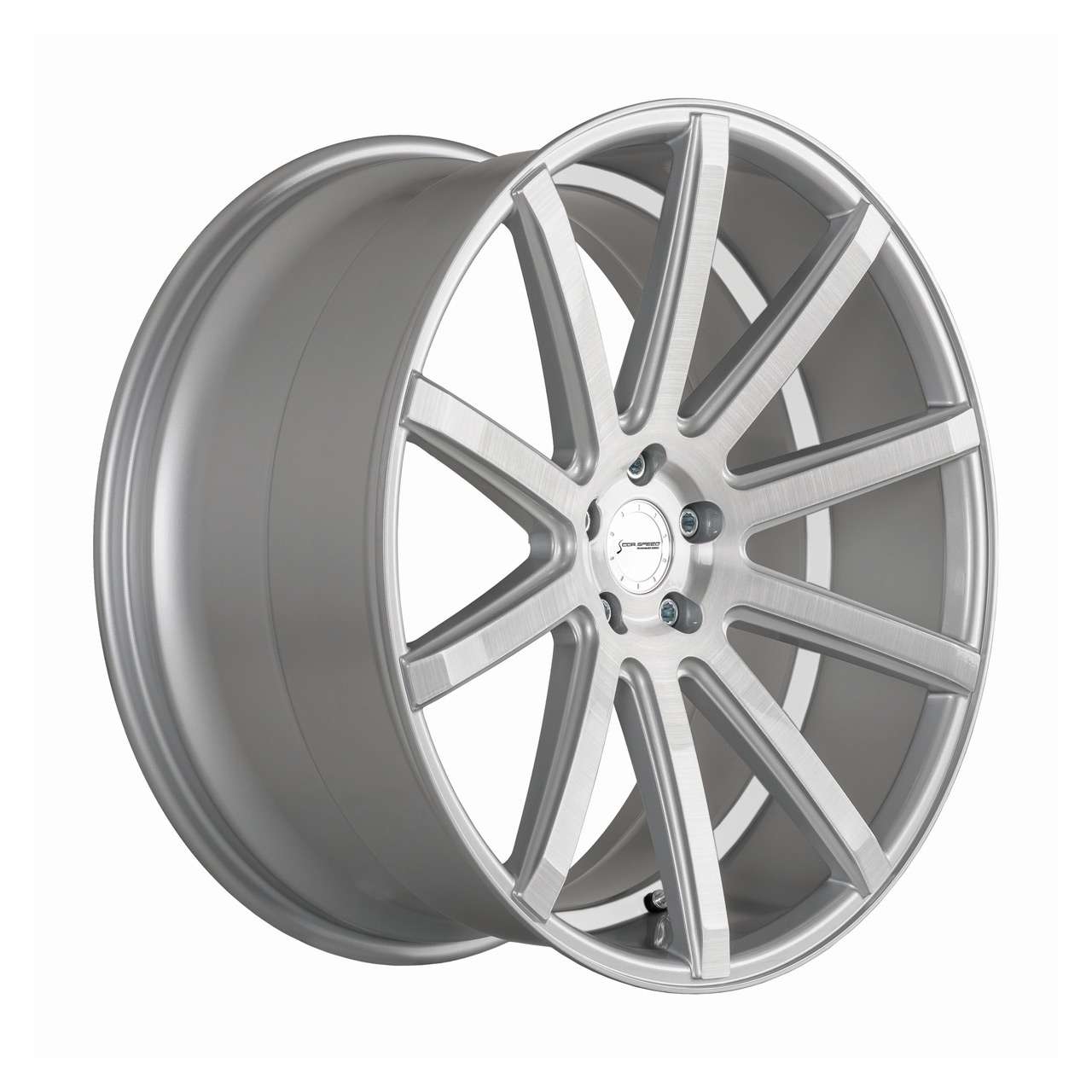 Bild von CORSPEED DEVILLE Silver-brushed-Surface/ undercut Color Trim weiß 10.5Jx20 5x112 ET30