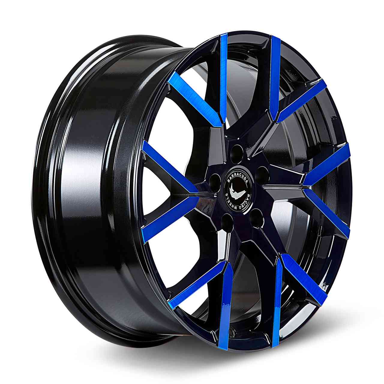 Bild von BARRACUDA TZUNAMEE EVO black gloss flashblue 8.5Jx19 5x108 ET40