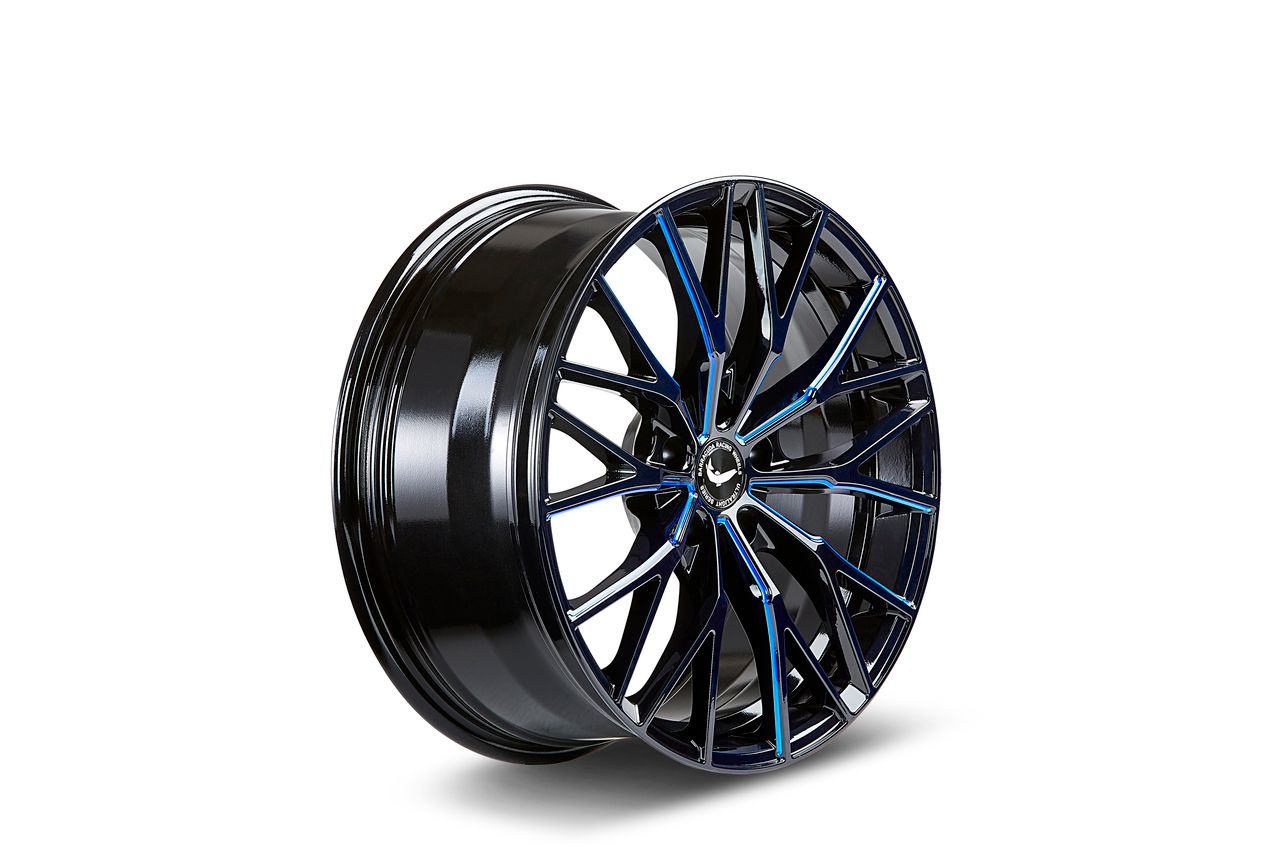 Bild von BARRACUDA PROJECT 3.0 black gloss flashblue 8.5Jx20 5x108 ET40