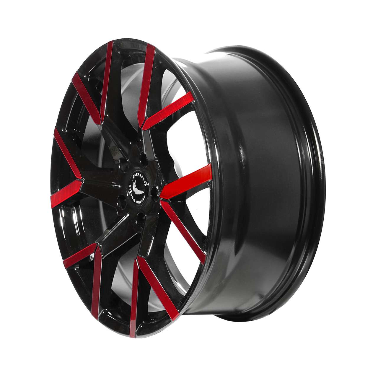 Bild von BARRACUDA TZUNAMEE EVO black gloss flashred 8.0Jx18 5x112 ET33