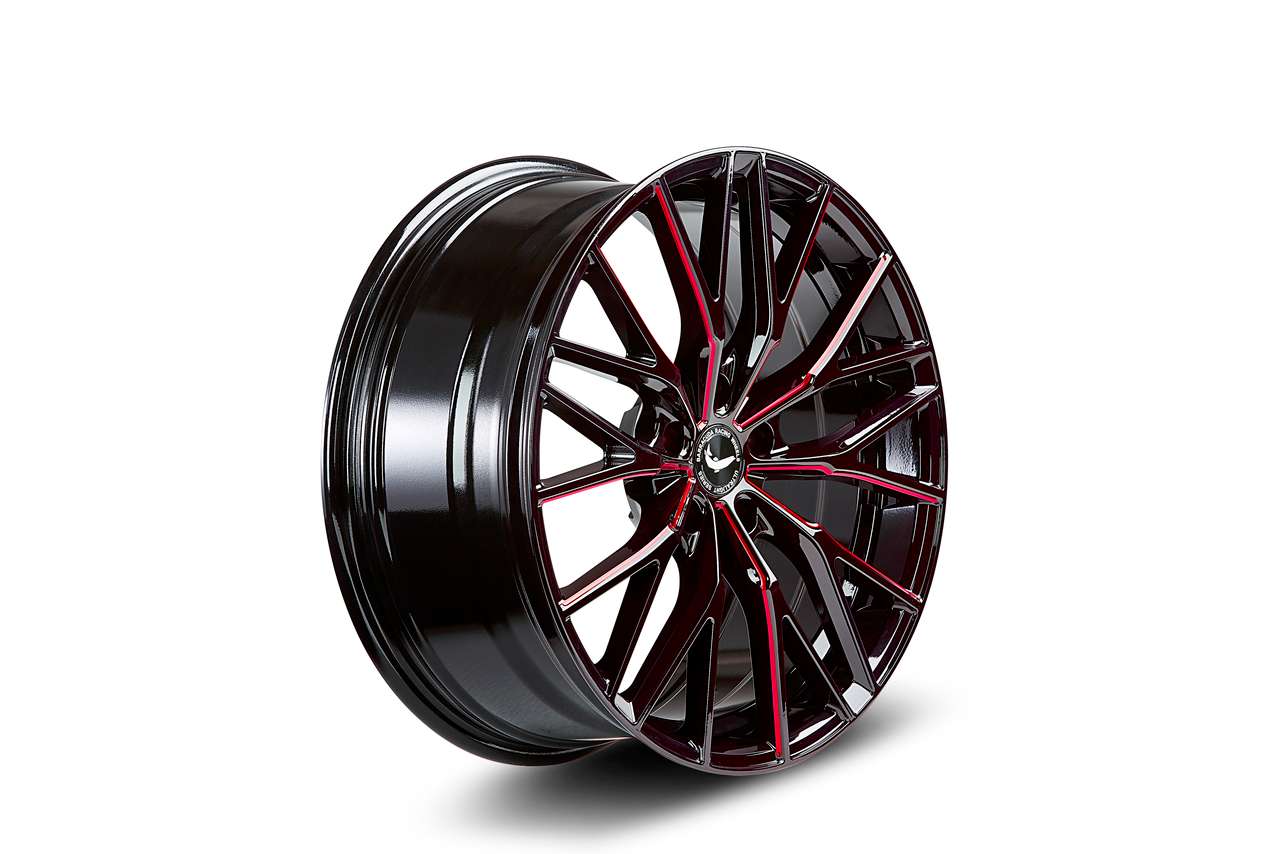 Bild von BARRACUDA PROJECT 3.0 black gloss flashred 10.0Jx20 5x112 ET33