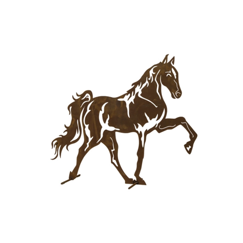 Bild von SIENA GARDEN Mustang Metall mit Edelrost, H60cm