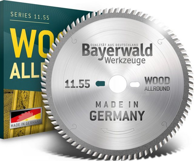 Bild von QUALITÄT AUS DEUTSCHLAND Bayerwald Werkzeuge Kreissägeblatt HM Kreissägeblatt - 300 x 3.2/2.2 x 30 Z72 WZ KW, 30 mm (Bohrung) WZ (Zahnform) positiv (Zahnstellung) 2, 9, 462, 10, 60