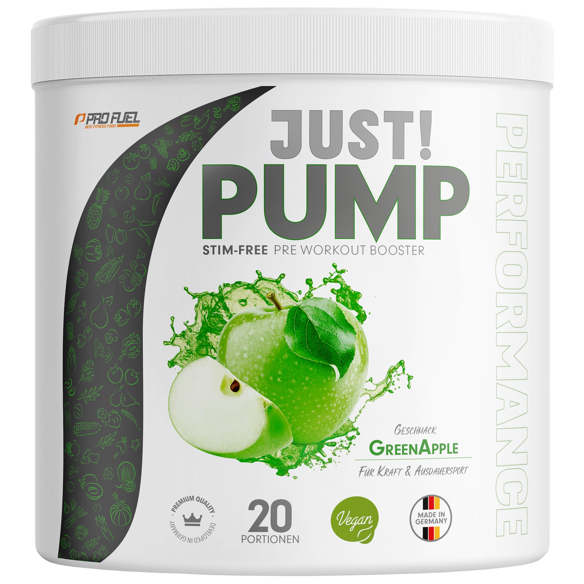Bild von ProFuel - JUST! PUMP Pre-Workout-Booster ohne Koffein