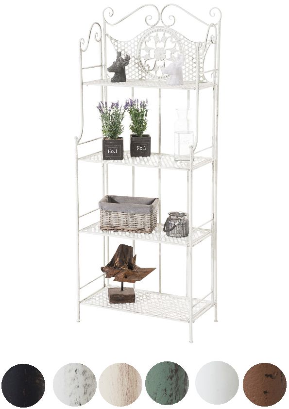 Bild von Regal- Standregal Metallregal Küchenregal Bücherregal shabby chic-versch. Farben
