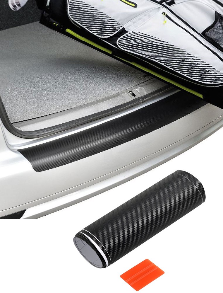 Bild von Ladekantenschutz-Folie Lack Schutz Kratzer Carbon für Citroen C5 III Break