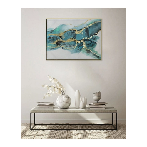 Bild von KunstLoft Acryl Gemälde 'Türkise Magie' 102,5x77,5cm