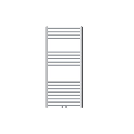 Bild von LuxeBath Badheizkörper 600x1200mm Chrom Heizkörper Gerade mit Mittelanschluss